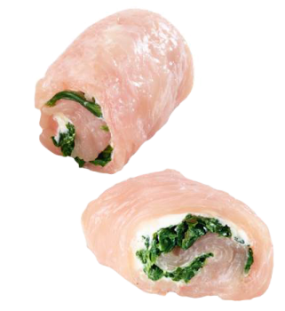 Putenbrustroulade, Geflügelroulade, gefüllt