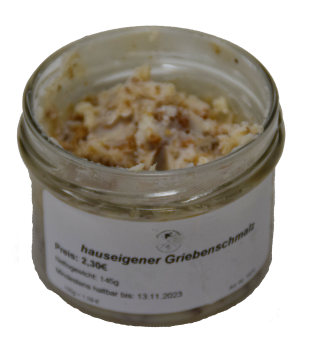 Griebenschmalz im Glas 145g