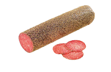 Pfeffersalami, Salami im Pfeffermantel