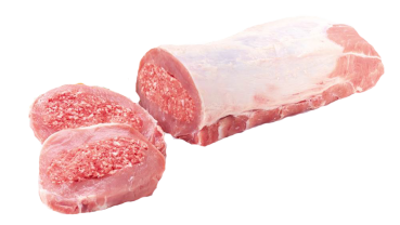 Schweinelachsfleisch, gefüllt mit Mett