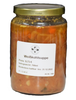 Weißkohlsuppe / Glas 700g