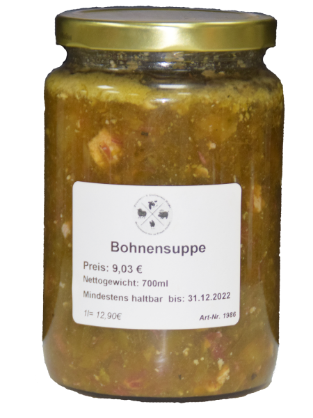 Bohnensuppe / Glas 700g