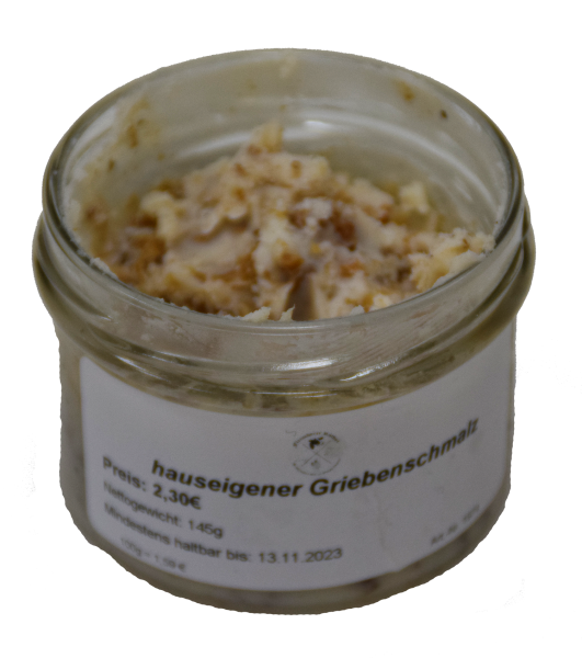 Griebenschmalz im Glas 145g