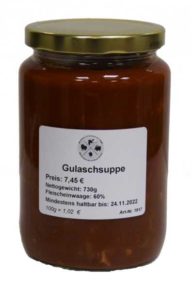 Gulaschsuppe / Glas 730g