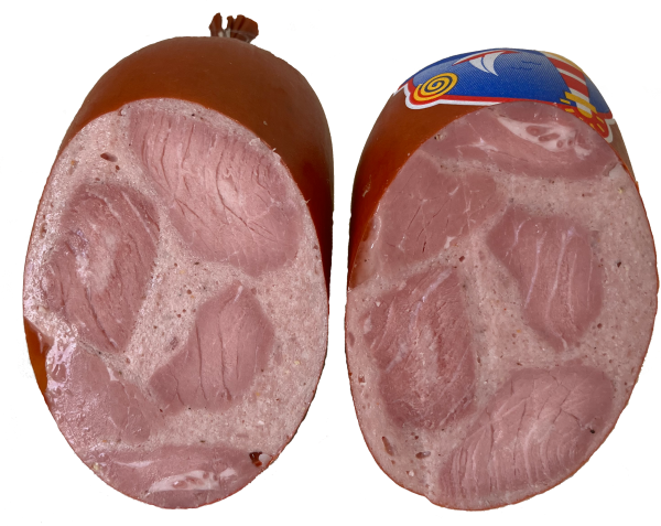 Kalbs-Bierschinken, Portionswurst