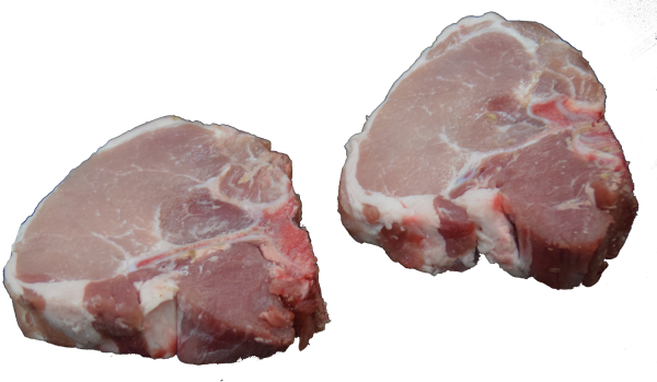 Schweine-Kotelettsteak in Scheiben mit Filet