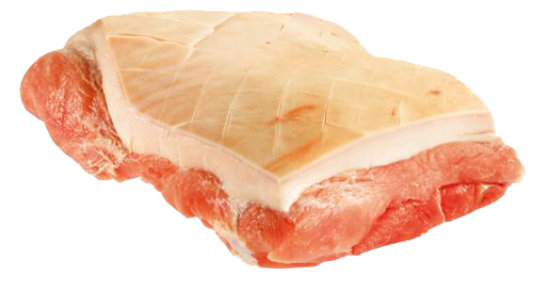 Schweine-Krustenbraten, mit Speck und Schwarte