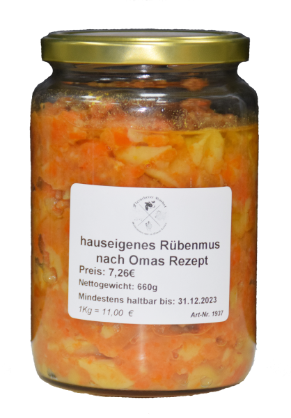 Rübenmus / Glas 660g