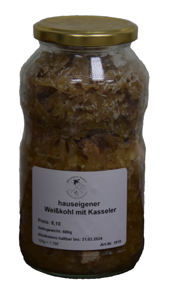 Weißkohleintopf mit Kasseler / Glas 680g